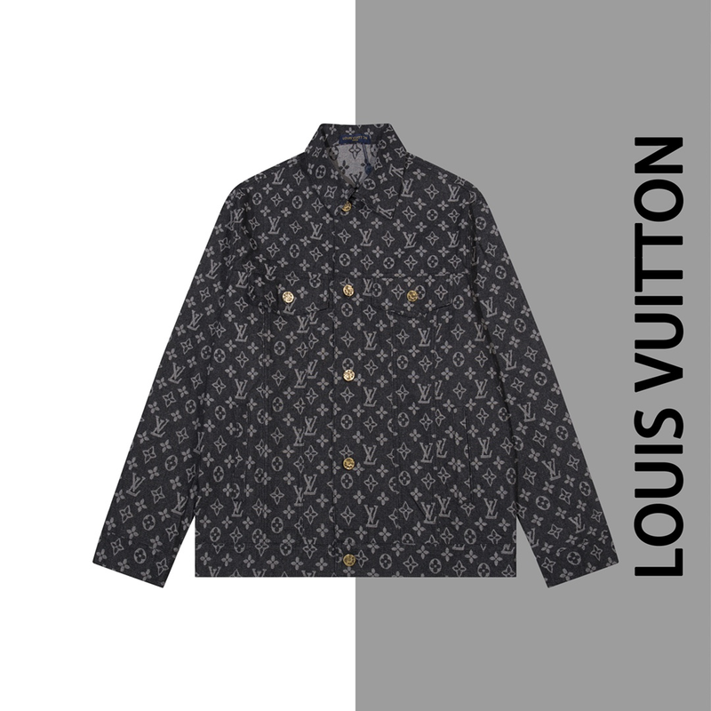 Jaqueta Jeans Utilitária com Monogram
